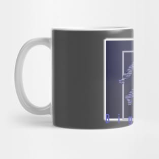 Bigfoot Blue Squares Mug